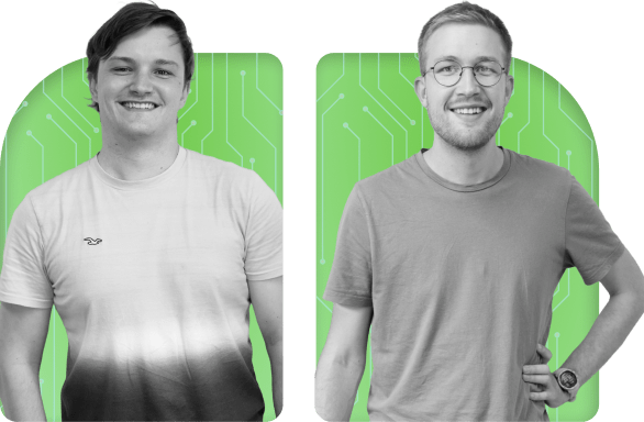Die Gründer von work digital, Frederik und Max
